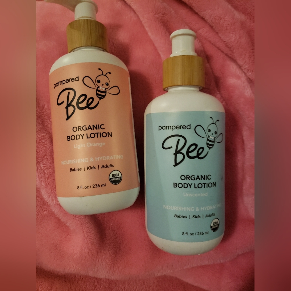 Pampered bee organic body lotion